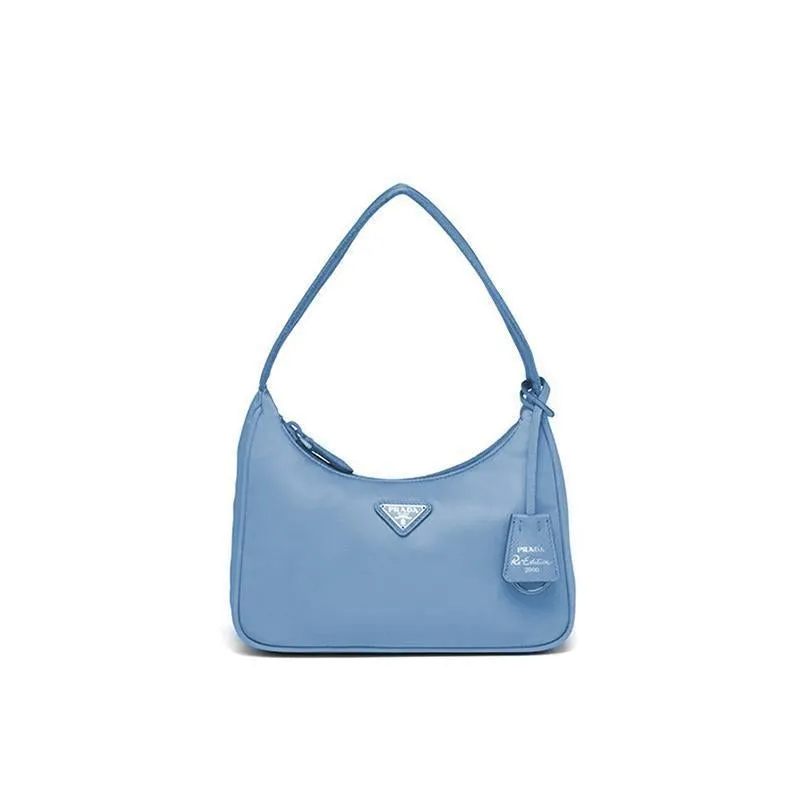PRADA(プラダ) Re-Edition 2000 ナイロン ミニバッグ ブルー