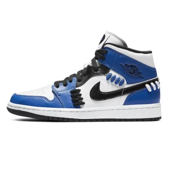 NIKE ナイキ WMNS AIR JORDAN 1 MID 'SISTERHOOD' レディースサイズモデル エア ジョーダン ワン ミッド "シスターフッド" レディース メンズ スニーカー GAME ROYAL/BLACK-WHITE ゲームロイヤル/ブラック ホワイト【限定モデル】