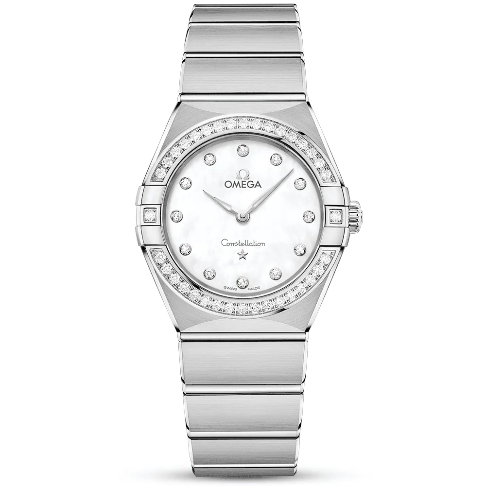 Constellation Manhattan 28mm Steel Diamond Dial and Bezel Watch