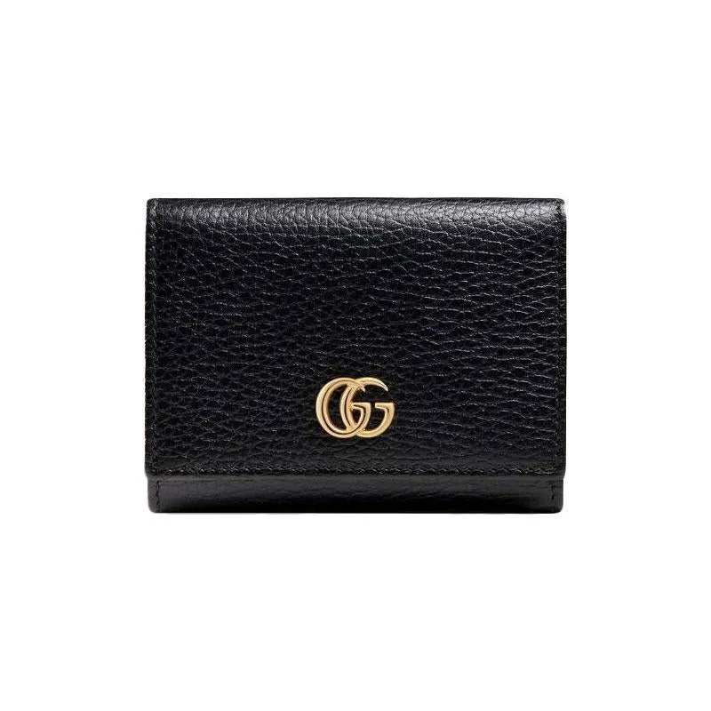 GUCCI(グッチ)〔プチ マーモント〕レザー 三つ折りウォレット