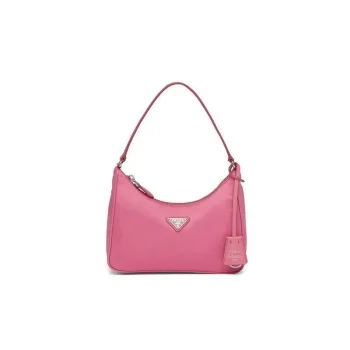 PRADA(プラダ) Re-Edition 2005ナイロンxサフィアーノレザー ミニバッグ ピンク