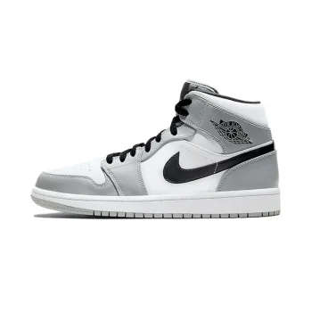 NIKE ナイキ AIR JORDAN 1 MID 'SMOKE GREY' エア ジョーダン ワン ミッド "スモーク グレー" メンズ レディース スニーカー LIGHT SMOKE GREY/BLACK-WHITE ライトスモークグレー/ブラック ホワイト【限定完売モデル】
