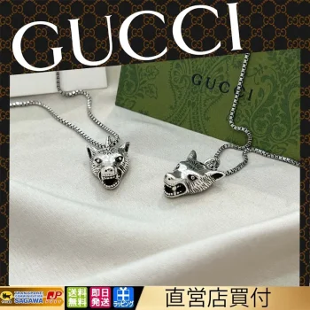 【国内発送/直営店】グッチ GUCCI ネックレス ペンダント アンガーフォレスト ウルフヘッド