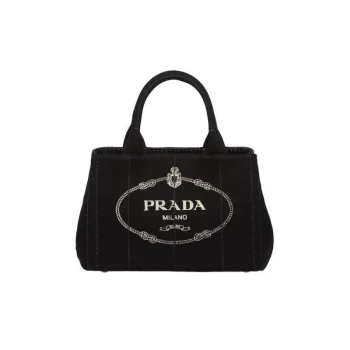 PRADA(プラダ) カナパ ファブリック ハンドバッグ ブラック