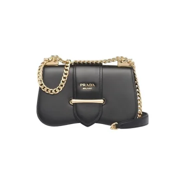 PRADA(プラダ) プラダ シドニー レザー ショルダーバッグ ブラック