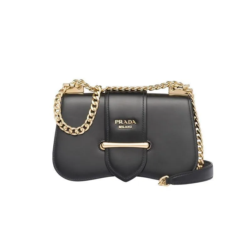 PRADA(プラダ) プラダ シドニー レザー ショルダーバッグ ブラック