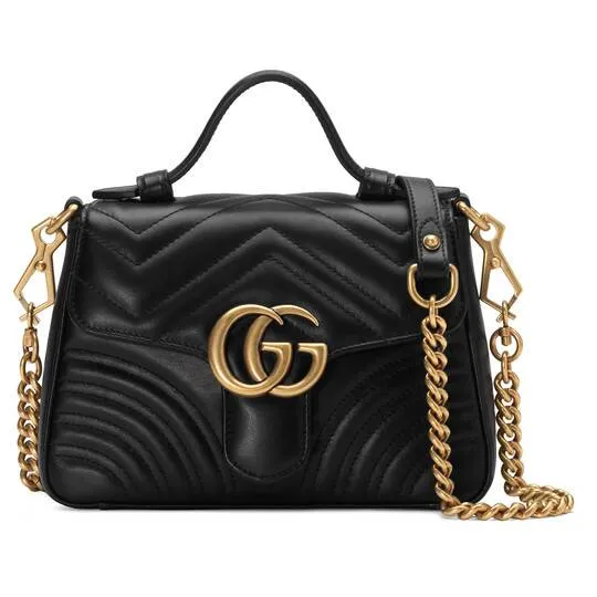 GUCCI(グッチ) 〔GGマーモント〕ミニ トップハンドルバッグ