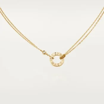 【国内発送/直営店】Cartier ネックレス LOVE 、ダイヤモンド2個