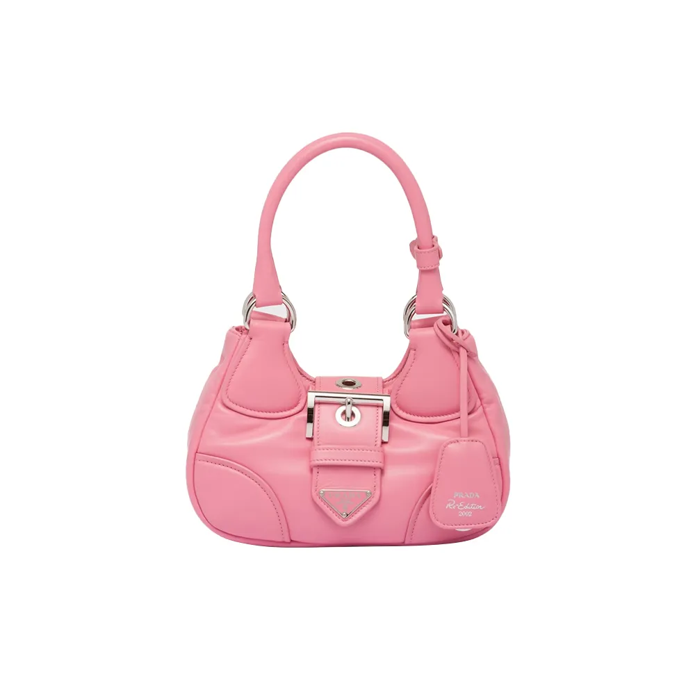 PRADA(プラダ) プラダ ムーン パデッドナッパレザー バッグ ピンク