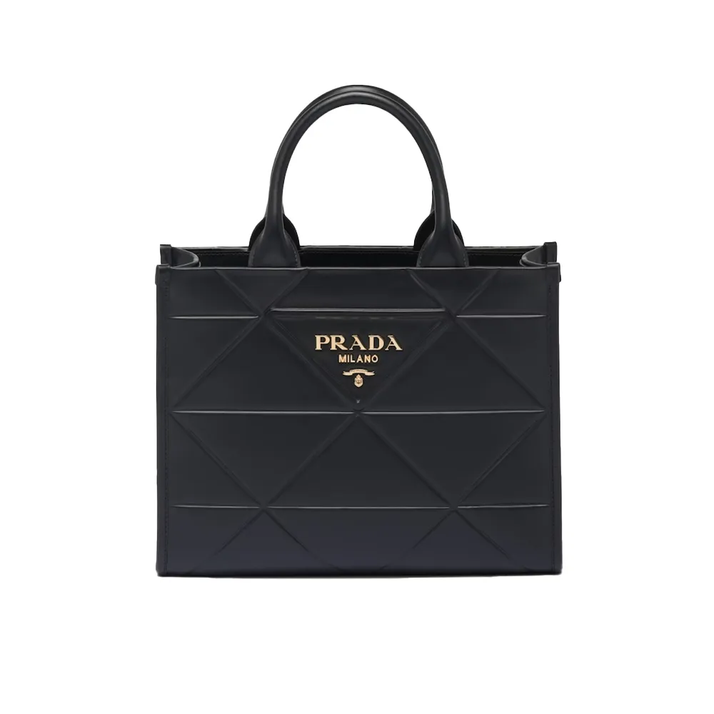 PRADA(プラダ) プラダ シンボル トップステッチ レザー スモール バッグ