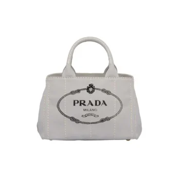 PRADA(プラダ) カナパ ファブリック ハンドバッグ グレー