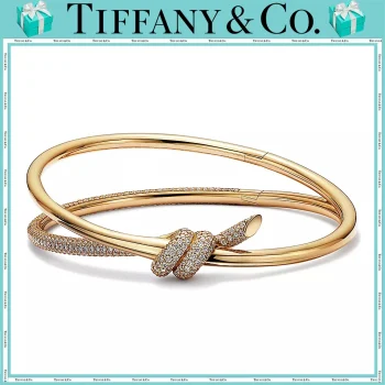 【国内発送/直営店】ダブル ロウ ヒンジ バングル  イエローゴールドにダイヤモンドをセッティング