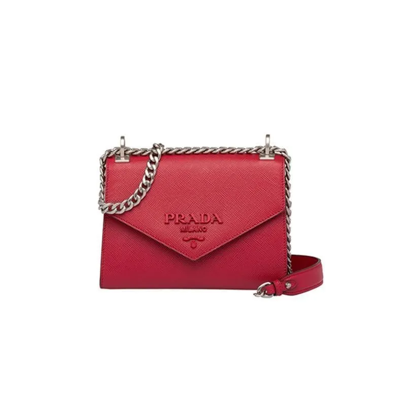 PRADA(プラダ) モノクロームバッグ レッド