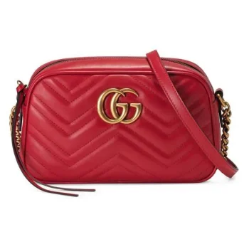 GUCCI(グッチ)〔GGマーモント〕キルティング スモール ショルダーバッグ