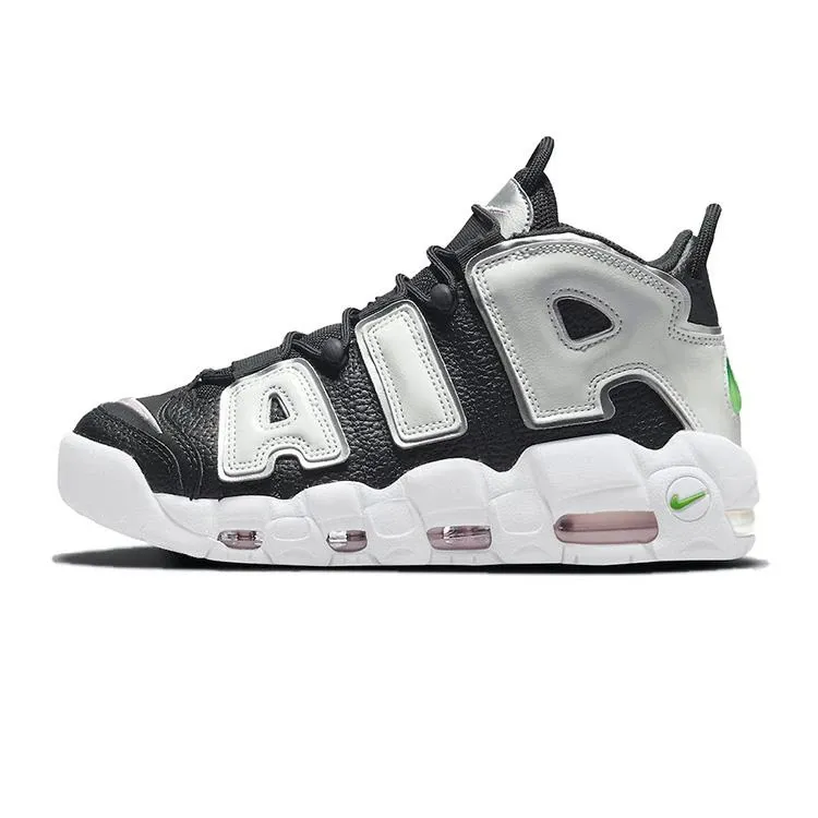 NIKE WMNS NIKE AIR MORE UPTEMPO BLACK WHITE GREEN 【海外展開 日本未入荷】