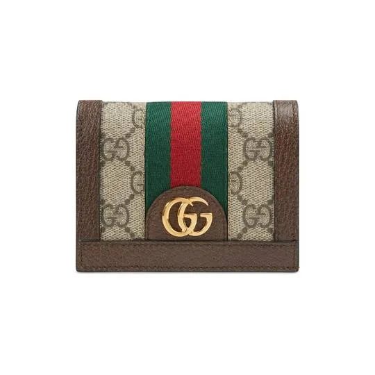 GUCCI(グッチ) オフィディア〕GG カードケース(コイン＆紙幣入れ付き)
