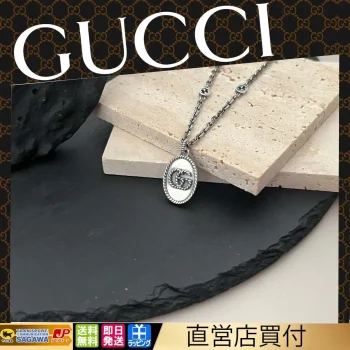 【国内発送/直営店】GUCCI グッチ ネックレス ダブルG ペンダント シルバー レディース メンズ