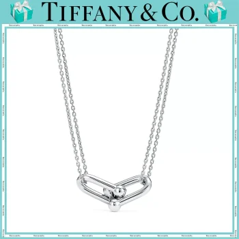 【国内発送/直営店】Tiffany HardWear シリーズ スターリングシルバー ラージ ダブルリンク チェーンネックレス