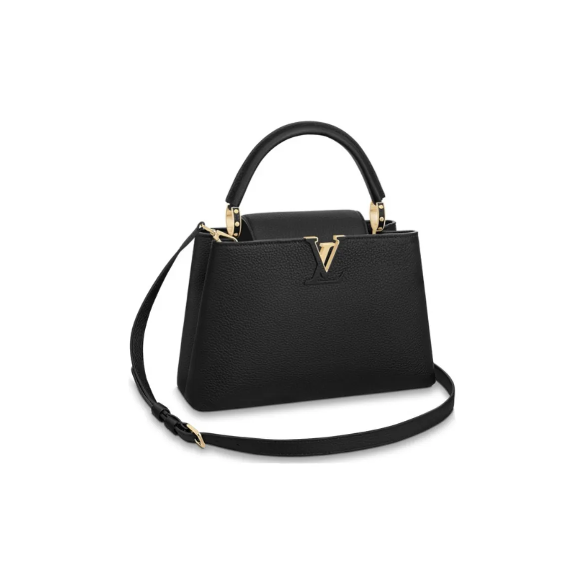 LOUIS VUITTON ルイヴィトン カプシーヌ MM シンプル タウリロンレザー ハンドバッグ ショルダーバッグ 中号 M42259 レディース ブラック