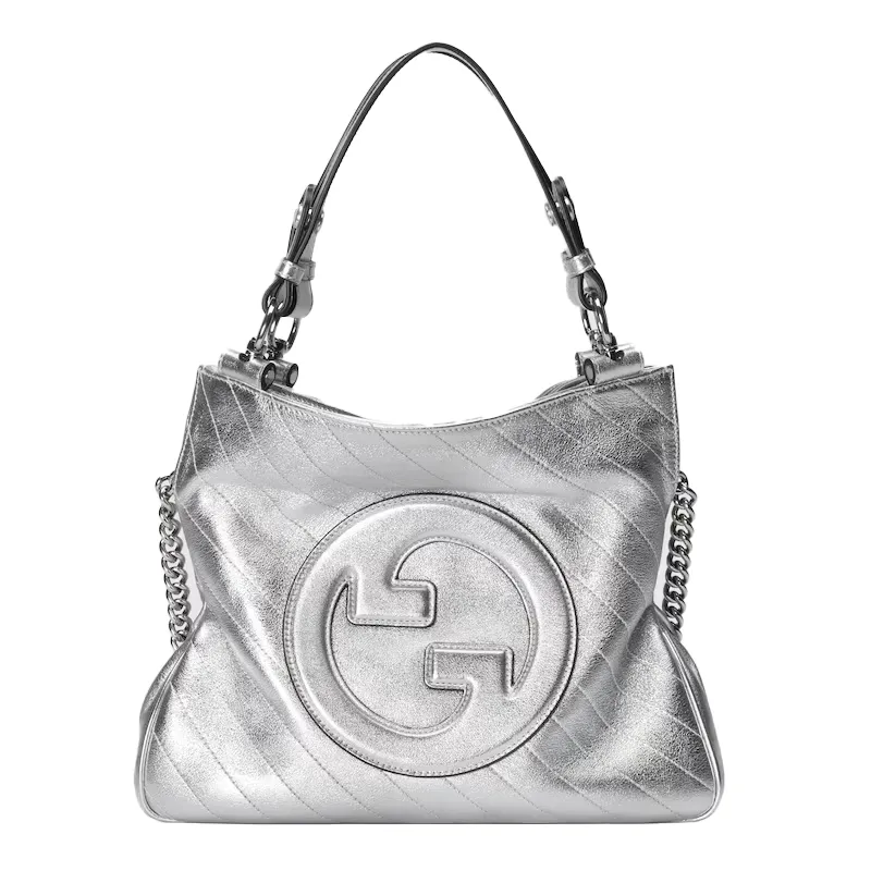 GUCCI (グッチ)  〔グッチ ブロンディ〕スモール トートバッグ シルバー