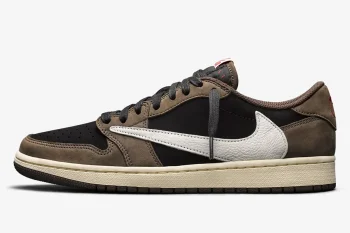ナイキ NIKE × トラヴィス スコット Men Brown Travis Scott x Air Jordan 1 Low Reverse