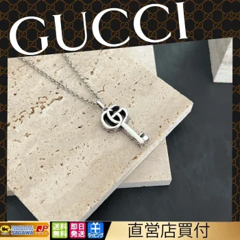【国内発送/直営店】GUCCI グッチ SV925 ダブルG キー 627757 ネックレス シルバー925 レディース
