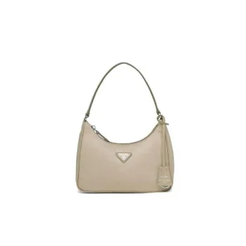 PRADA(プラダ) Re-Edition 2005ナイロンxサフィアーノレザー ミニバッグ ベージュ