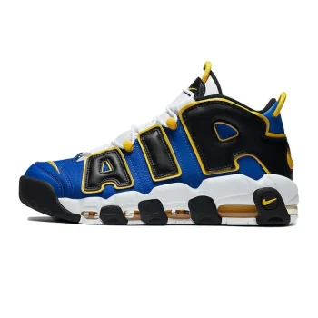 NIKE ナイキ AIR MORE UPTEMPO 'PEACE. LOVE. AND BASKETBALL' エア モア アップテンポ "ピース.ラブ.アンド バスケットボール" メンズ レディース スニーカー GAME ROYAL/BLACK-WHITE-SPEED YELLOW DC【海外展開 日本未入荷】