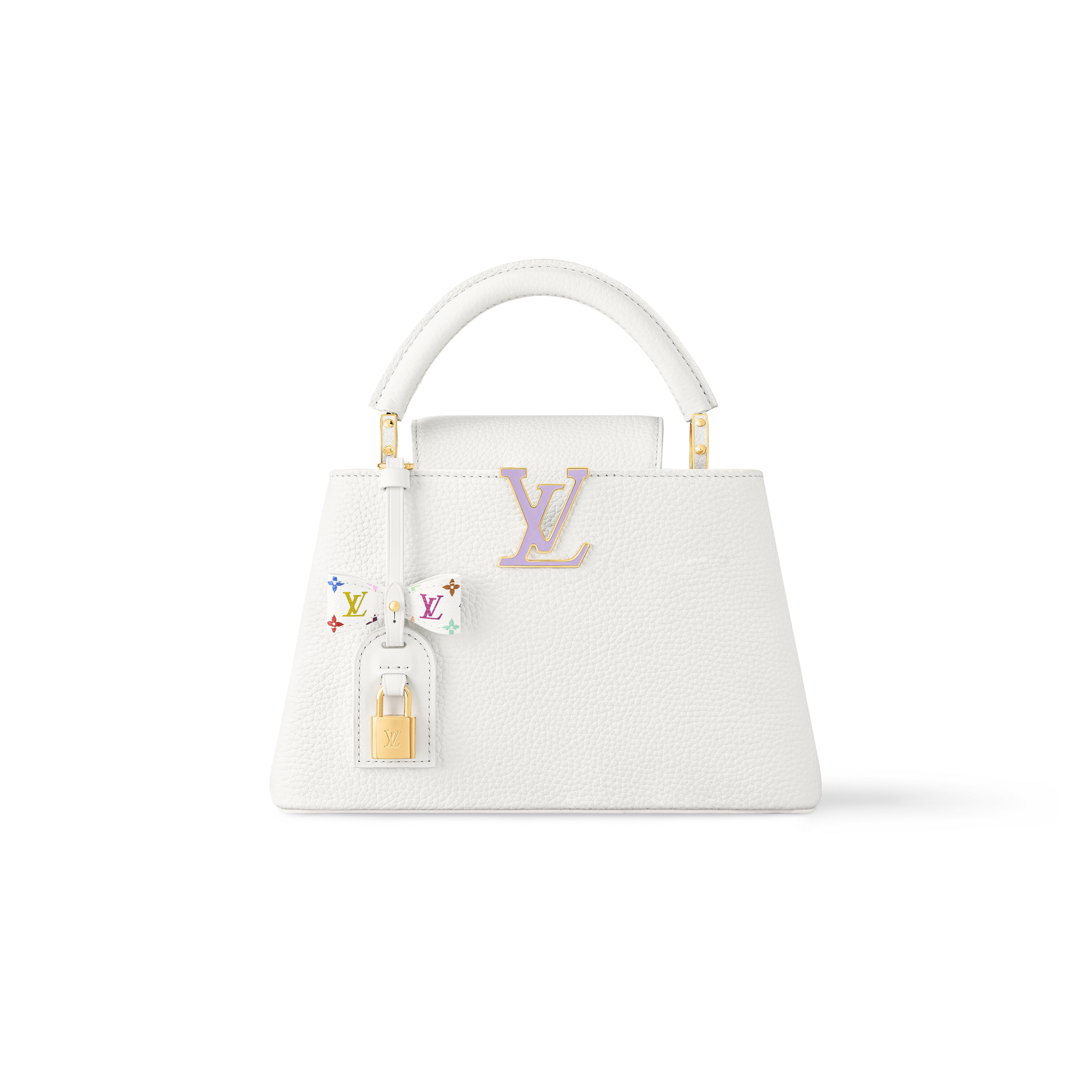 ルイ・ヴィトン(Louis Vuitton) LV × TM カプシーヌ BB - ブラック / オパールピンク / ホワイト